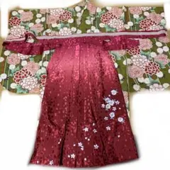花柄 袴 卒業式