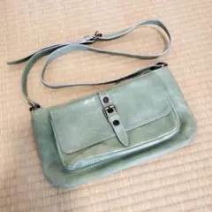 Dakota ミントグリーン レザー ショルダーバッグ