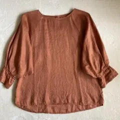 URBAN RESEARCH SonnyLabelギャザースリーブリネンブラウス