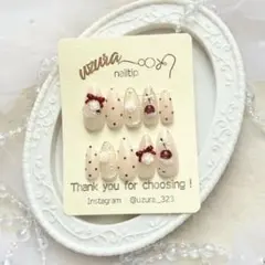【オーダー可】 プルプルさくらんぼネイルチップ