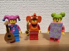 新品 レゴ ミニフィグ BaM エレファント ピエロ ブロックガール 3点セット