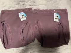 新品・タグ付き スロギーフィットはきこみ深めショーツ2点セットMサイズ パープル