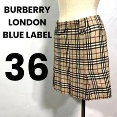 BURBERRY BLUE LABEL レディース　ノバチェック　スカート　36