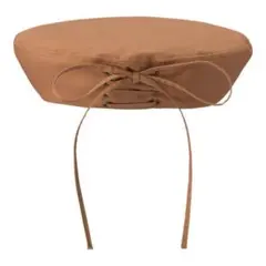 ジーユーGUレースアップ ベレーハットベレー帽