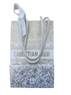 CHRISTIAN DIOR 紙袋 ホワイト・ゴールド　1枚