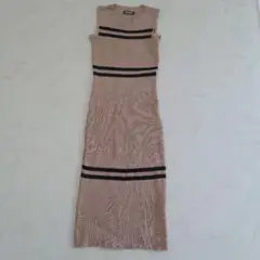 ANAP ノースリーブニットロングワンピース