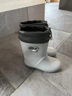 ANQ ミッキー グレー 長靴　16センチ　バースデイ