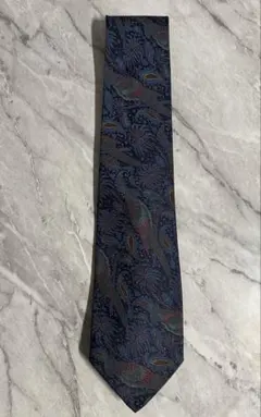 バレンシアガ 90s 花柄 刺繍 ジャガード シルク 100% ネクタイ 日本製 バレンシアガ 90s 花柄 刺繍 ジャガード シルク 100% ネクタイ 日本製