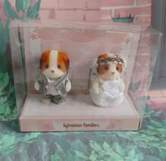 廃盤 赤ちゃんペアセット ウェディング シフォンイヌ シルバニアファミリー