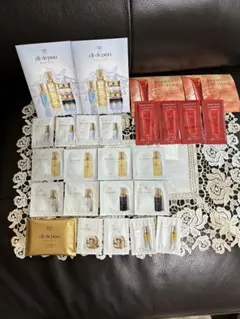 クレドポーボーテスキンケア２日分＆美容液、ラクレームサンプル17点セットおまけ付