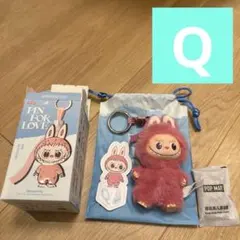 ラブブ　イニシャルPIN FOR LOVE シリーズ ぬいぐるみペンダント　Q
