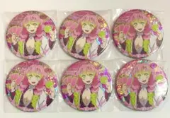 鬼滅の刃 陸ノ章 ホログラム缶バッジ 甘露寺蜜璃 ナムコ限定 6点セット