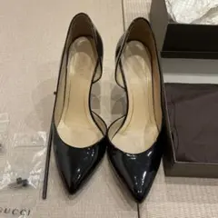 GUCCI ブラック ハイヒール37サイズ　付属品あり