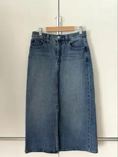 UNIQLO デニムロングスカート ブルー　M
