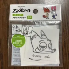 ズートピア　メタルステッカー　セリア