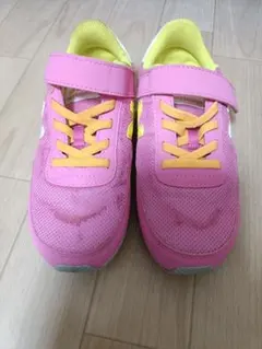 New Balance キッズスニーカー ピンク/イエロー　20cm