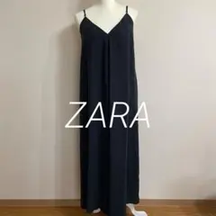 新品　ZARA キャミロングワンピース　ブラック　XS-Ｓ