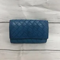 バ*ク様 【BOTTEGA VENETA 】イントレチャート 名刺入れ ブルーのサムネイル