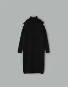 Olu. ショルダーカットニットワンピース