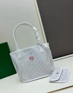 Goyard ホワイト ハンドバッグ ポーチ付き