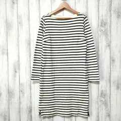 UNIQLO ユニクロ (S)　ボーダー ボートネック ワンピース