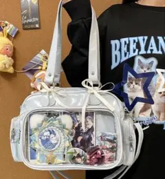 推し活 バッグ 痛バッグ 痛ショルダー痛トート 痛バ ブラック ホワイト 人気