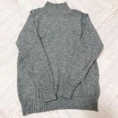 ニット　セーター　グレー　レディース