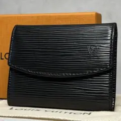 最高峰 激レア ルイヴィトン エピ ノワール ポルトモネサーンプル コインケース