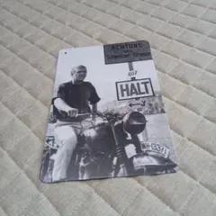 白黒写真のアートパネル HALT 大脱走