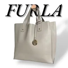 美品　FURLA　230 トートバッグ　レザー　本革　白　ホワイト