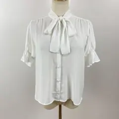 訳あり earth music&ecology ボウタイブラウス シャツ リボン
