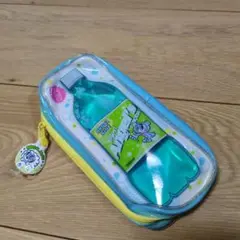 エンジェルブルー　ビニールポーチ　ペンケース