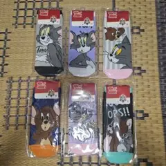 トムとジェリー 靴下 4足組(バラ売り歓迎) サイズ:20~24cm