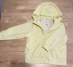 ZARA フード付きジャケット 淡い黄色