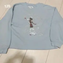 エルサデザイン　くすみブルー　トレーナー 120 　ギャップキッズ