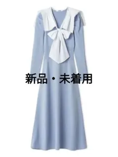 スナイデル　セーラーカラーニットワンピース