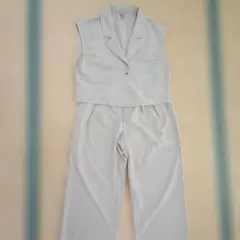 美品さらさら★ジレ&パンツセットアップレディスM