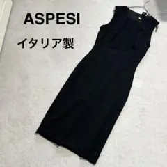 アスペジ ASPESI ノースリーブワンピース イタリア製 着用感Sサイズのサムネイル