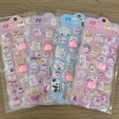 6/25〜7/3限定SALE！4枚セット ぷにぷにシール