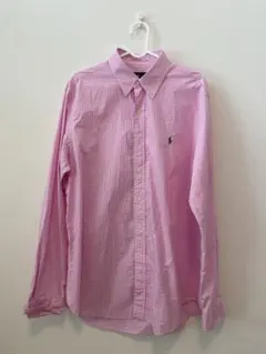 Polo ralph laurenピンク チェック ボタンダウン シャツ