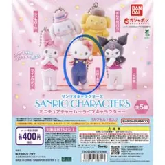 サンリオキャラクターズ　ミニチュアチャーム〜ライブキャラクター〜
