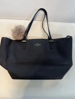 ケイトスペード　トートバッグ　肩掛け　A4　ブラック　レザー