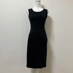 ミミグラント　ブラック　ノースリーブ　ワンピース　花柄　模様　花模様　上品のサムネイル