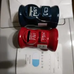 郵便ポスト型陶器ミニチュアセット