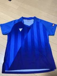 VICTAS 卓球ウェア XL 青 グラデーション