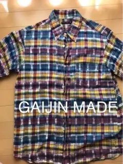 最終価格☆美品☆ ガイジンメイド　チェックシャツ　古着　メンズのサムネイル