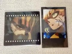 鬼滅の刃 お楽しみくじ 善逸 箔押しチェキ風ブロマイド フィルム風クリアカード