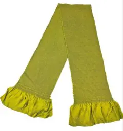 新品　振袖用　絞り帯揚げ　正絹　萌木色　Lサイズ　振袖　ハンドメイド