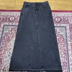 GU ジーユー　Mサイズ　デニムタイトスカート スリット入り