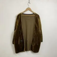 LONDONFOG ファー ライナーコート ブラウン 光沢 vintage